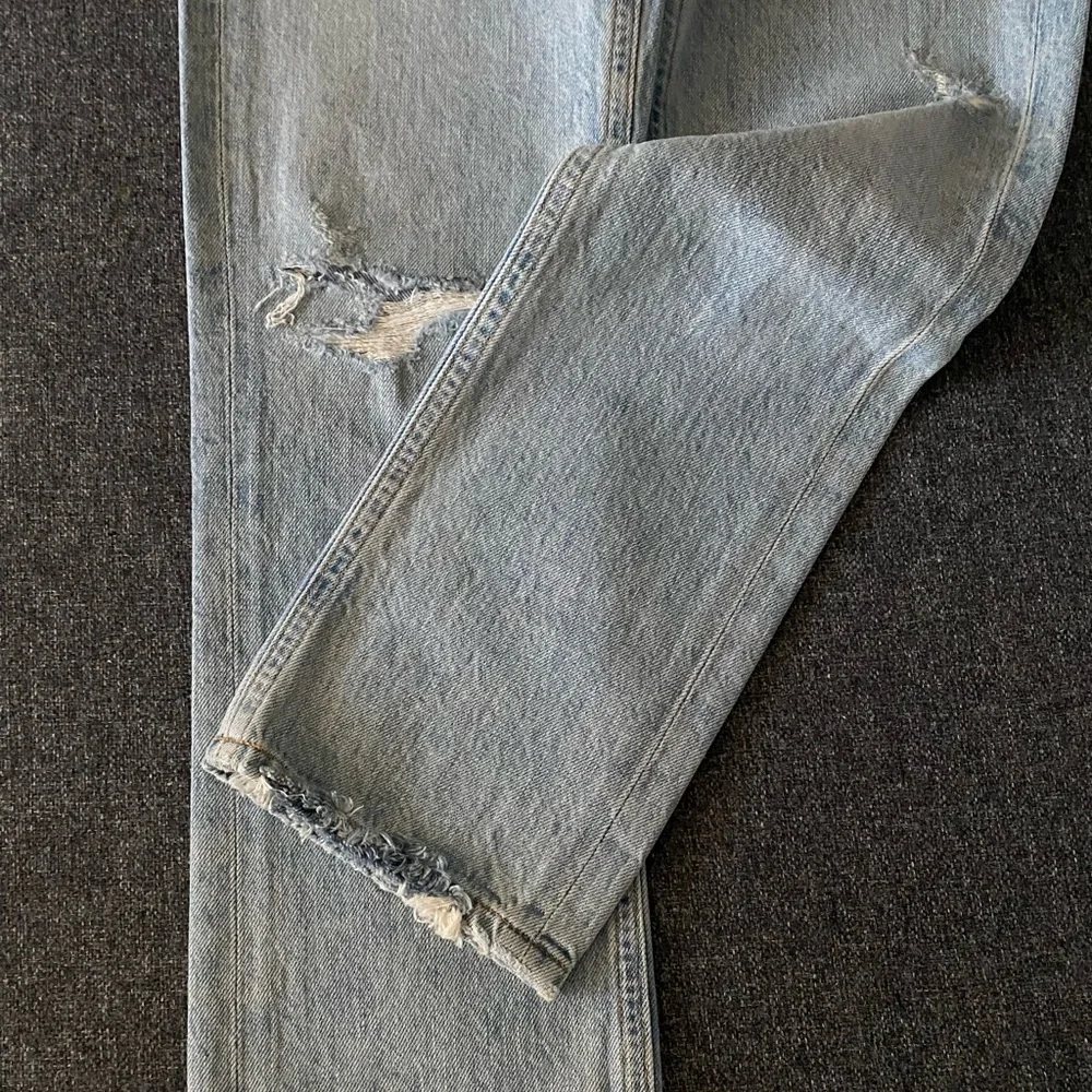 Agolde Riley High Rise Straight Crop Jeans - Picture 15 of 16